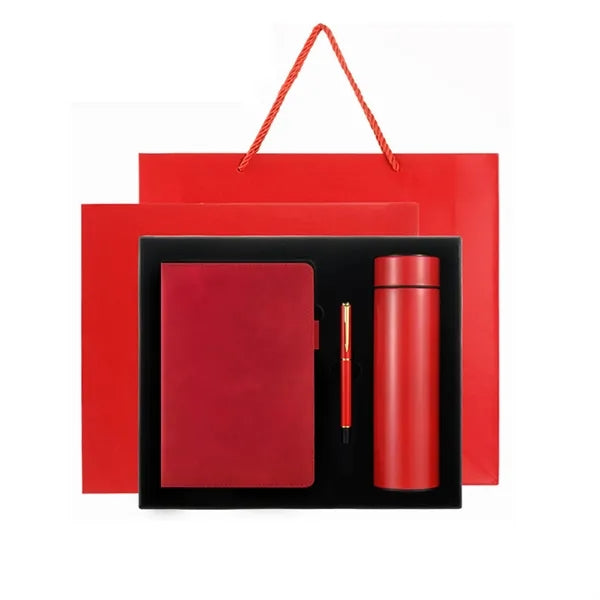 Pen Business Gift Box With Notebook And Vacuum Cup