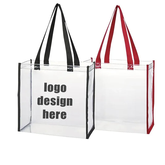 Clear Tote Bags Transparent Pvc Shoulder Handbag For Women