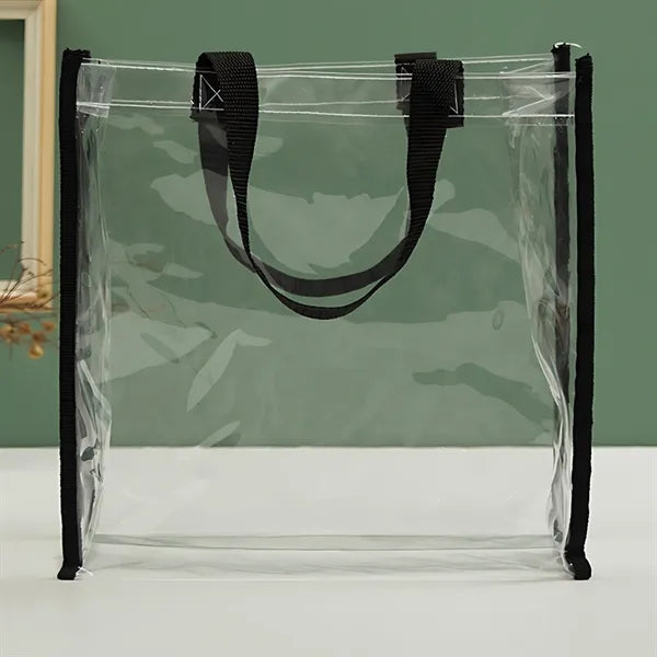 Plastic Tote Bags With Handles Transparent Pvc Handbag
