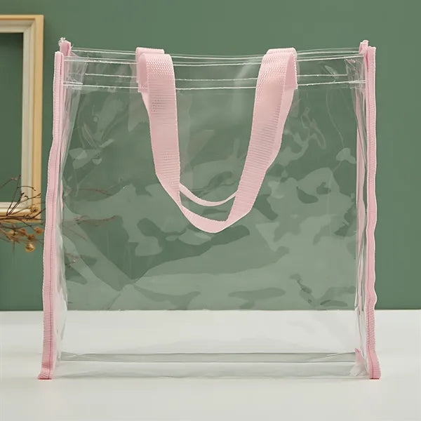 Plastic Tote Bags With Handles Transparent Pvc Handbag