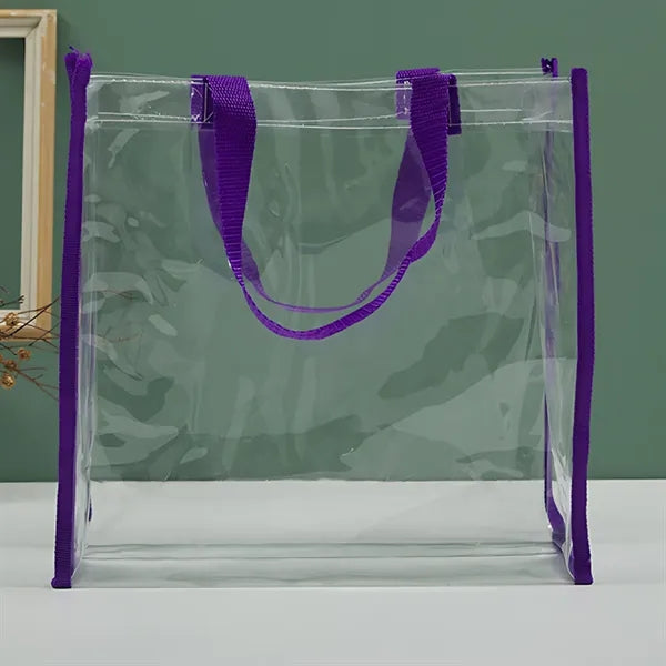 Plastic Tote Bags With Handles Transparent Pvc Handbag