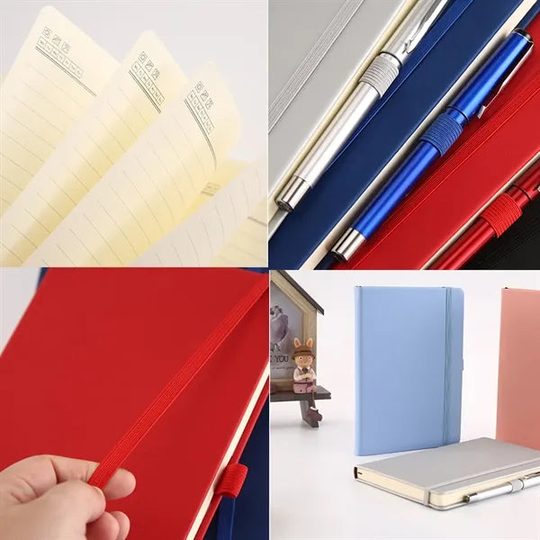 A5 PU Journaling Notebook School Supplies Travel Diary
