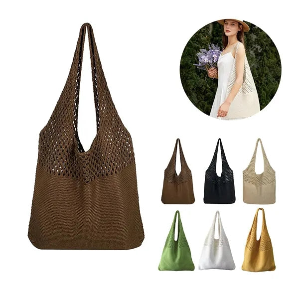 Crochet Mesh Beach Tote Bag