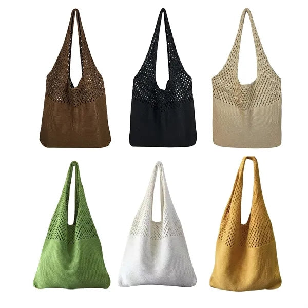 Crochet Mesh Beach Tote Bag