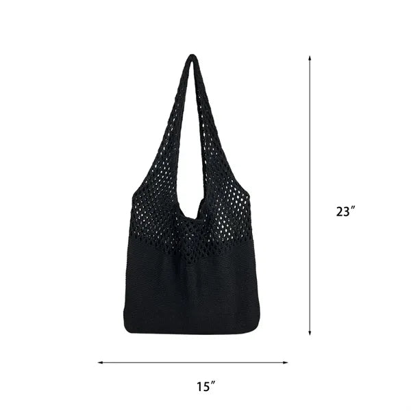 Crochet Mesh Beach Tote Bag