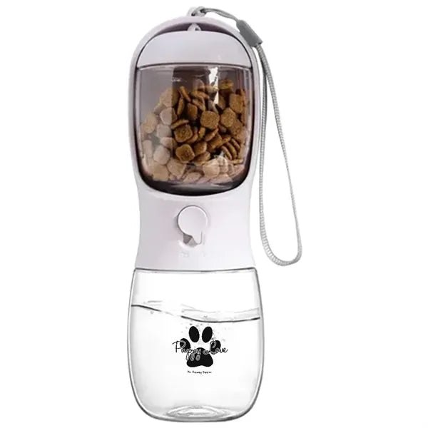 10 oz. Pet Water Bottle with Food Container