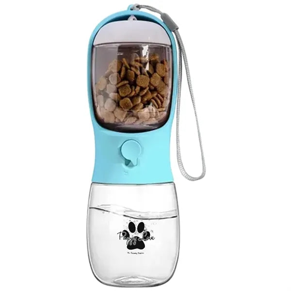 10 oz. Pet Water Bottle with Food Container