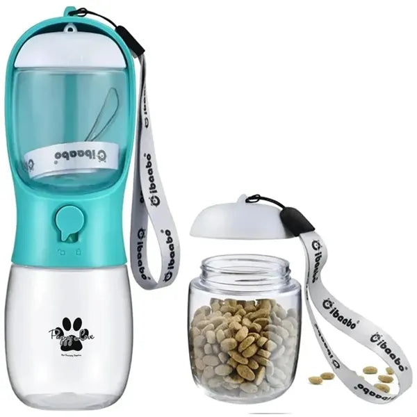 10 oz. Pet Water Bottle with Food Container