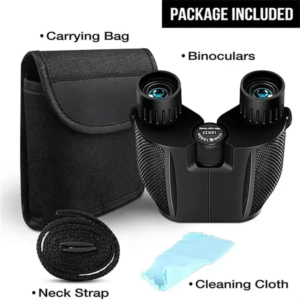 10X25 Compact Binoculars With Carry Bag