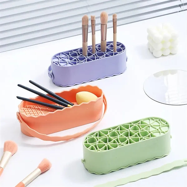 Makeup Brush Cleaner Tool Cleaning Storage Holder
