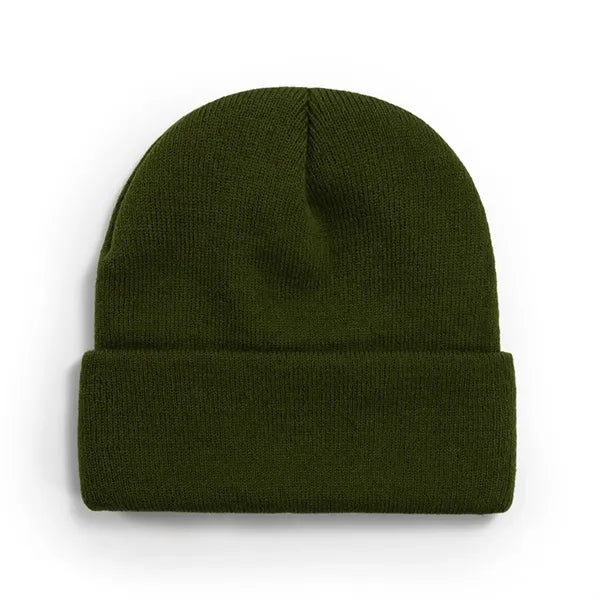 Knitted Beanie with Embroidery Patch