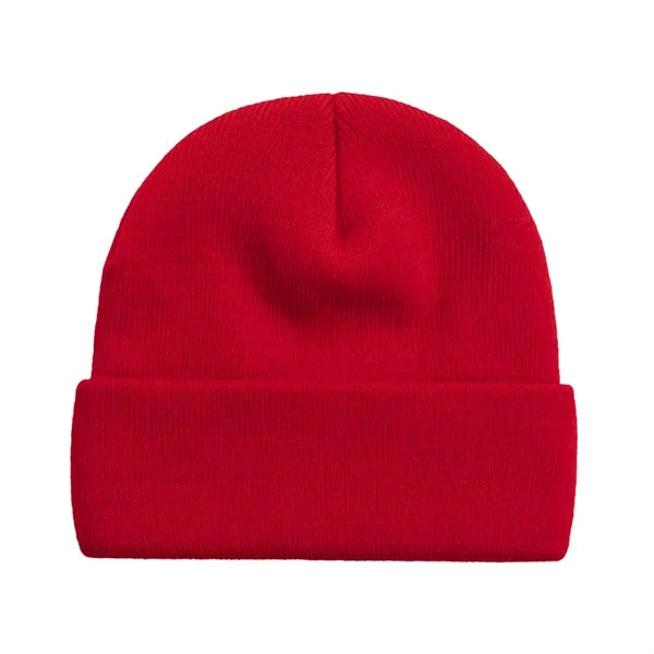 Knitted Beanie with Embroidery Patch