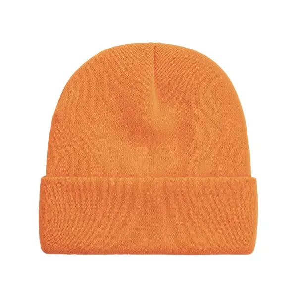 Knitted Beanie with Embroidery Patch