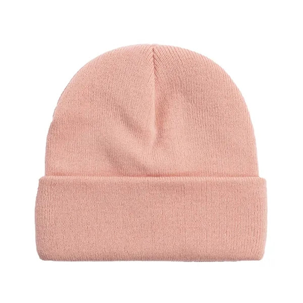 Knitted Beanie with Embroidery Patch