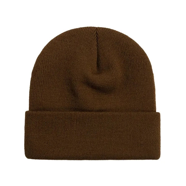 Knitted Beanie with Embroidery Patch