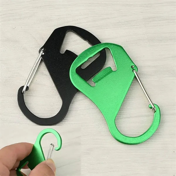 2-in-1 Aluminum Alloy Mountaineering Buckle & Bottle Opener
