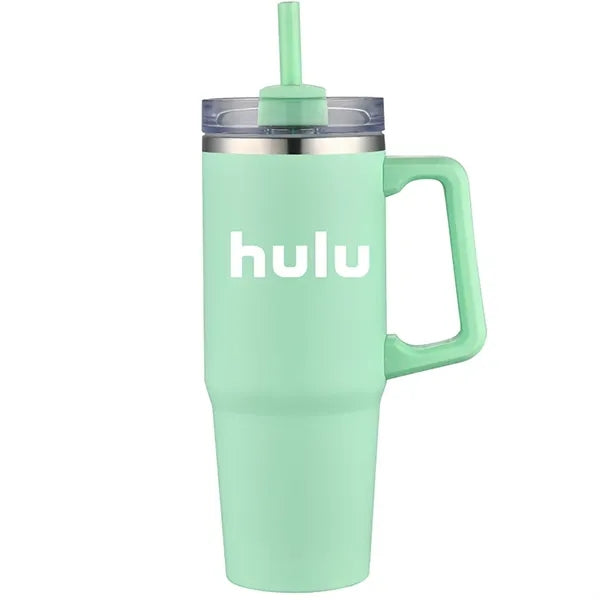 Aqueduct-VI 30 Oz. Tumbler Mugs with Straw (Double Walled)