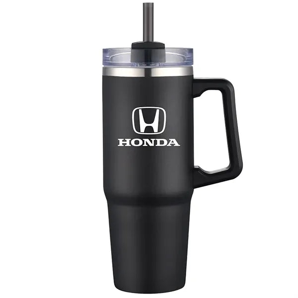 Aqueduct-VI 30 Oz. Tumbler Mugs with Straw (Double Walled)