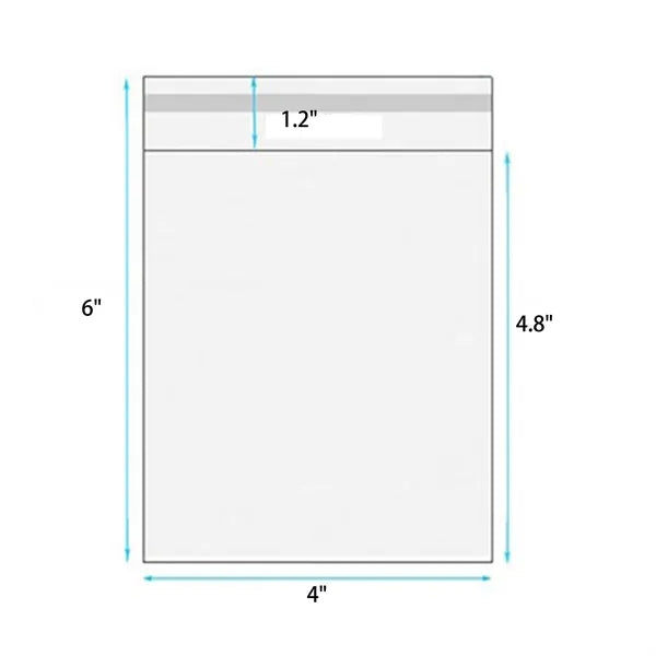 2 Mil Cellophane Self-Sealing Bags