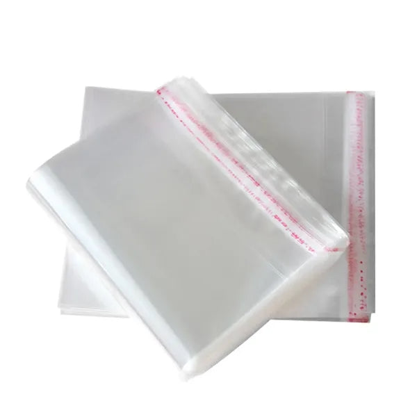 6x9 Inches Clear Flat Self-Sealing Bags