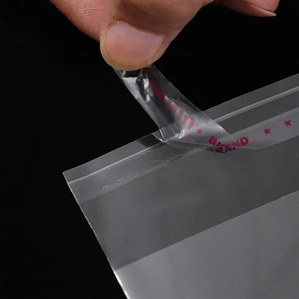 6x9 Inches Clear Flat Self-Sealing Bags