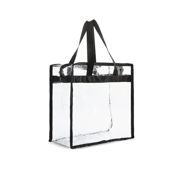 Clear Pvc Zipper Tote Bag Stadium
