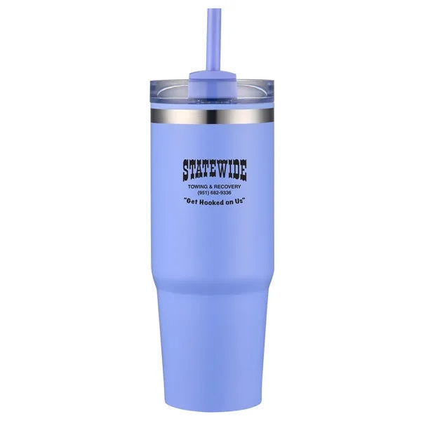 Aqueduct-VII 30 Oz Tumbler Mugs with Straw