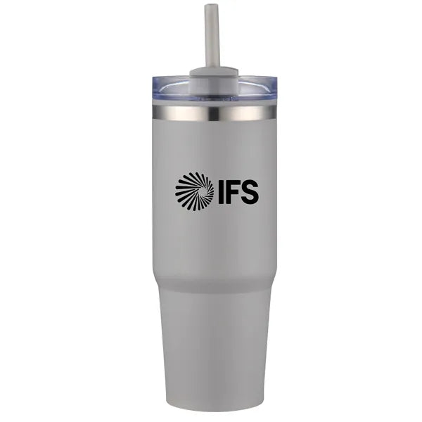 Aqueduct-VII 30 Oz Tumbler Mugs with Straw