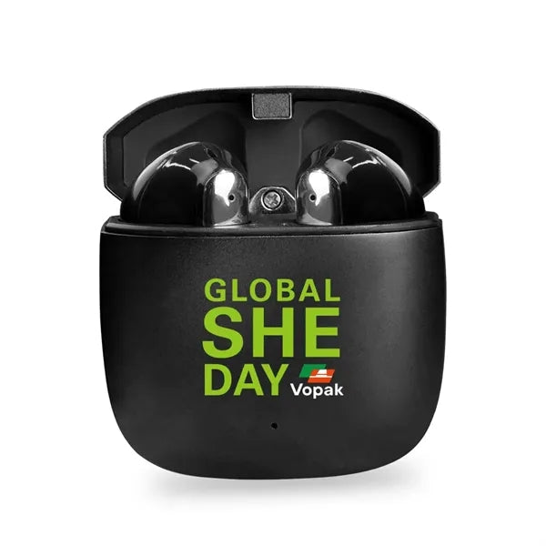 Lloyd Black Metal Wireless Earbuds
