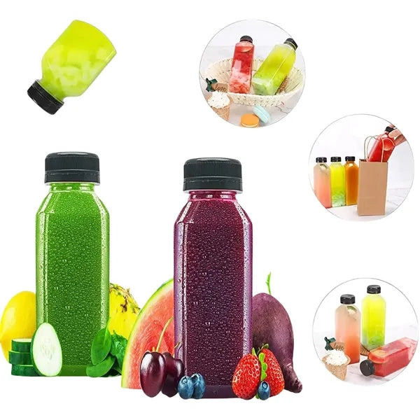 12oz Plastic Square Juice Bottles