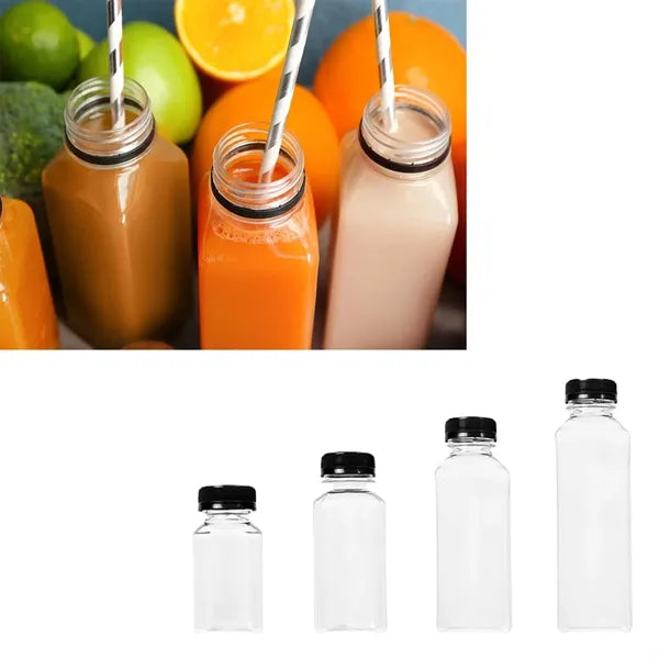 12oz Plastic Square Juice Bottles