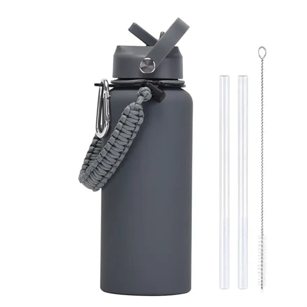 Stainless Steel Outdoor Large Capacity Sport Bottle & Handle