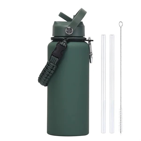 Stainless Steel Outdoor Large Capacity Sport Bottle & Handle