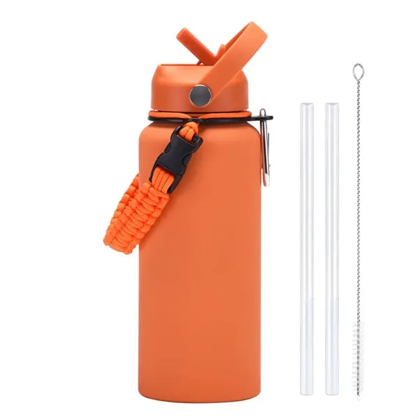 Stainless Steel Outdoor Large Capacity Sport Bottle & Handle