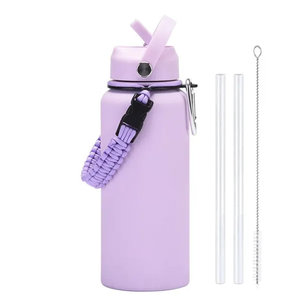 Stainless Steel Outdoor Large Capacity Sport Bottle & Handle