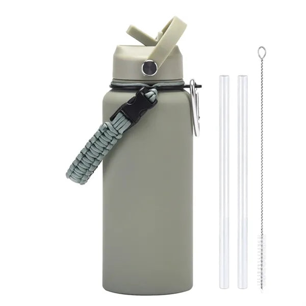 Stainless Steel Outdoor Large Capacity Sport Bottle & Handle