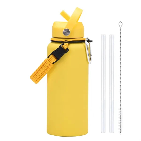 Stainless Steel Outdoor Large Capacity Sport Bottle & Handle