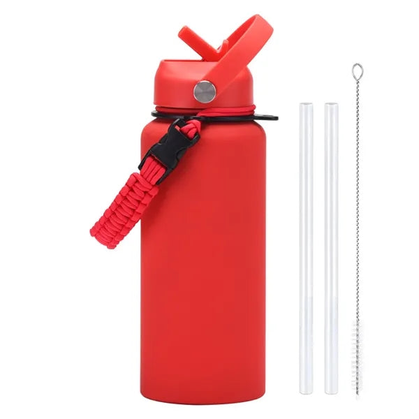 Stainless Steel Outdoor Large Capacity Sport Bottle & Handle
