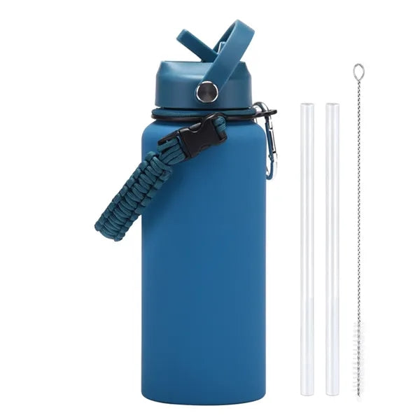 Stainless Steel Outdoor Large Capacity Sport Bottle & Handle