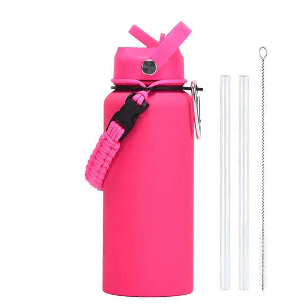 Stainless Steel Outdoor Large Capacity Sport Bottle & Handle