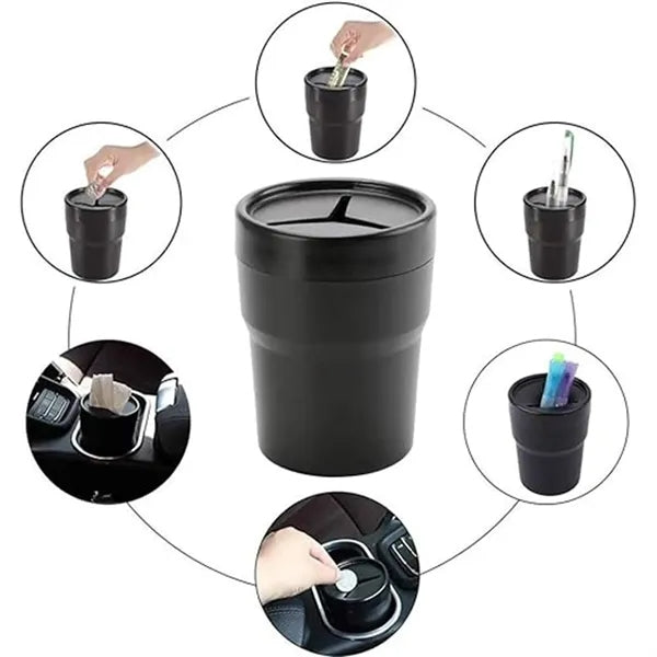 Car Trash Can with Lid Full Print