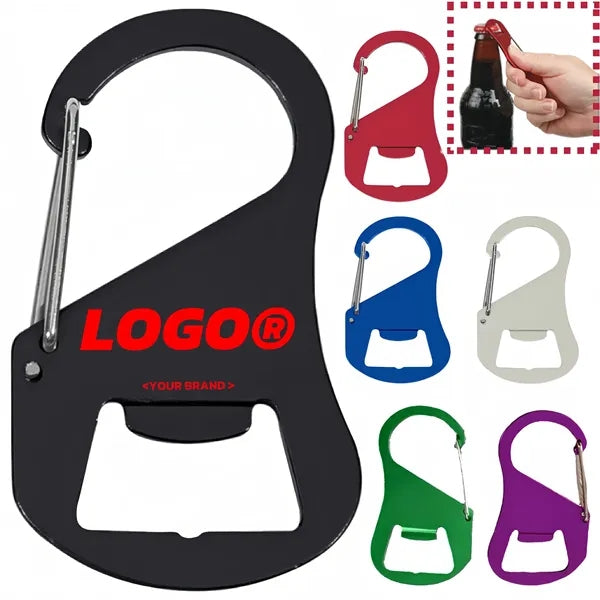 Aluminum Bottle 0pener With Carabiner