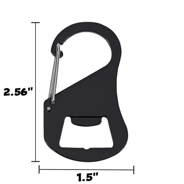 Aluminum Bottle 0pener With Carabiner