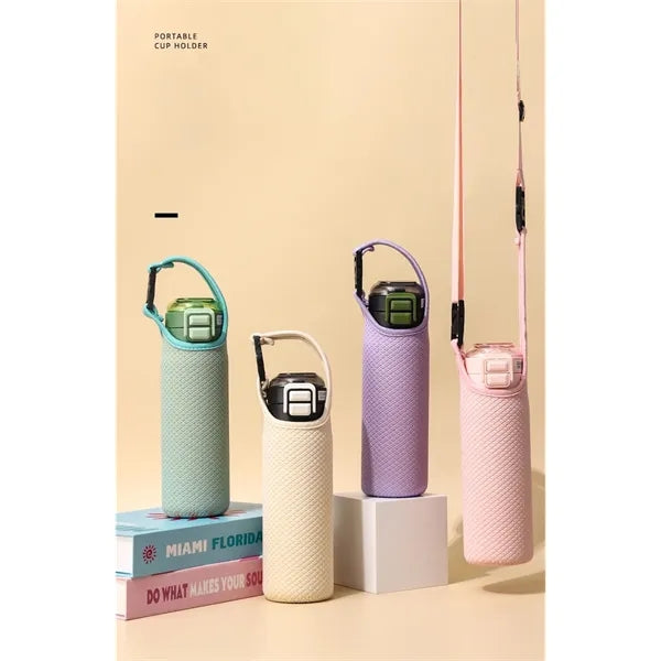 Water Bottle Sleeve with Detachable and Adjustable Strap