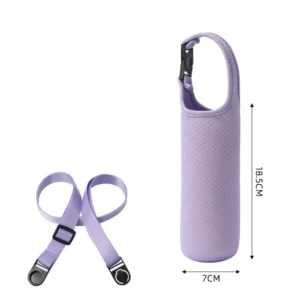 Water Bottle Sleeve with Detachable and Adjustable Strap