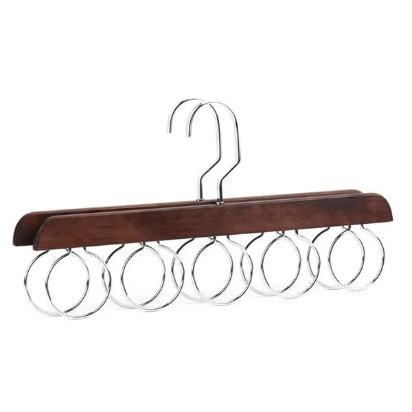 Multifunctional Wooden Scarf Closet Organizer