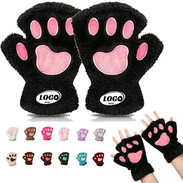 Winter Cat Paws Gloves