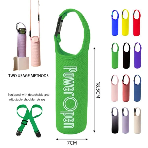 Water Bottle Sleeve with Detachable and Adjustable Strap