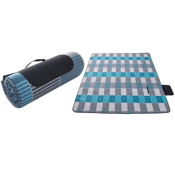 Waterproof Fleeced Picnic Stadium Roll Up Blanket 59"x78.7"