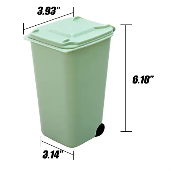 Compact Multi-Purpose Desktop Bedside Trash Bin